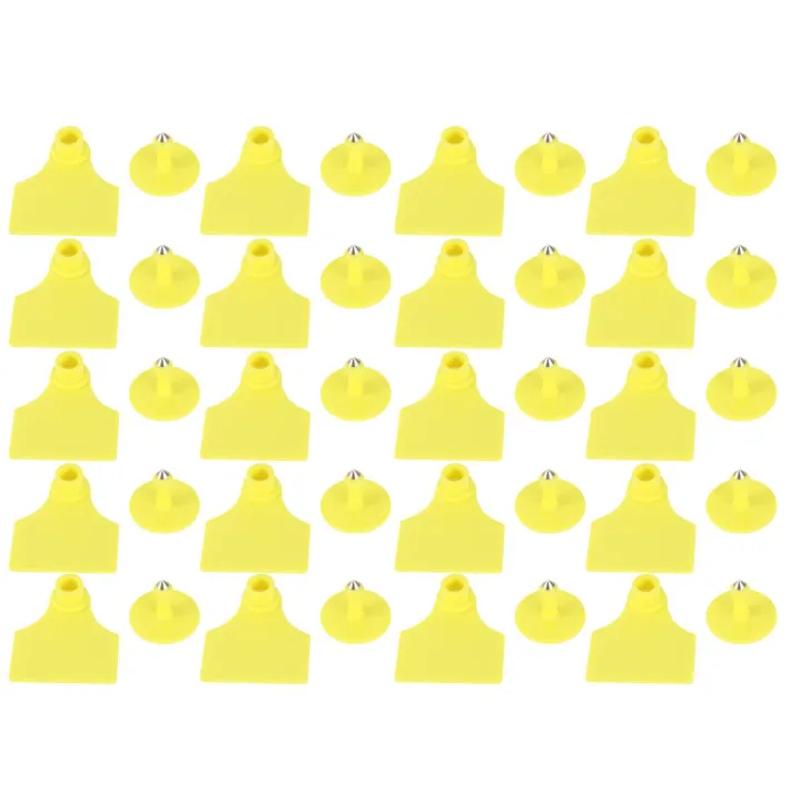 20 Set Livestock Identification Blank Ear Tag For Goats Sheep Cattle C ...