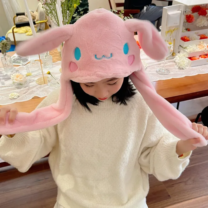 Kawaii%20Sanrios%20Hat%20Cinnamoroll%20Accessories%20Cute%20Plush%20Hat%20Keep%20Warm%20Bunny%20Hat%20Ears%20Up%20Plush%20Toy%20For%20Kids%20Girl%20Winter%20Cap%20-%20Image%206
