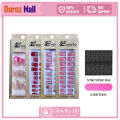 Everly Beauties 24Pcs Fake Nails Set with Sticker Glue - Trendy Nail Art Kit. 