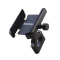 Metal Bike Mobile Holder For mobile phone bracket motorcycle bicycle takeaway rider -Black. 