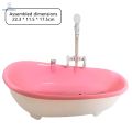 Electric Cyclic Water Spray Cup Mini Bathtub Kids Toys Simulation Plastic Mini Bathroom Tub Miniatures for Milkshake Cold Drinks Bar Nightclub. 