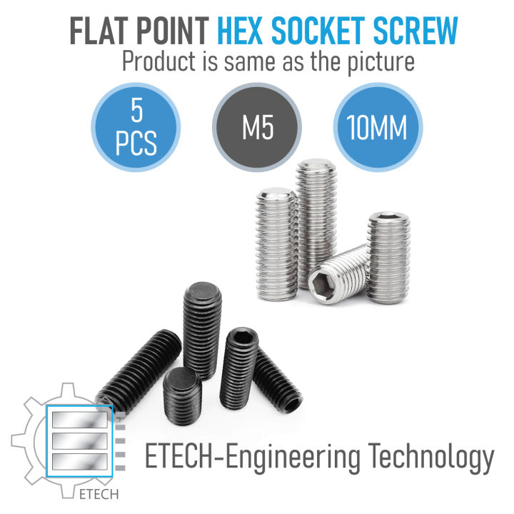 thumbnail image 2 of M3 M4 M5 M6 M8 M10 304 Stainless Steel Allen Head Hexagon Socket Flat 2 of 11