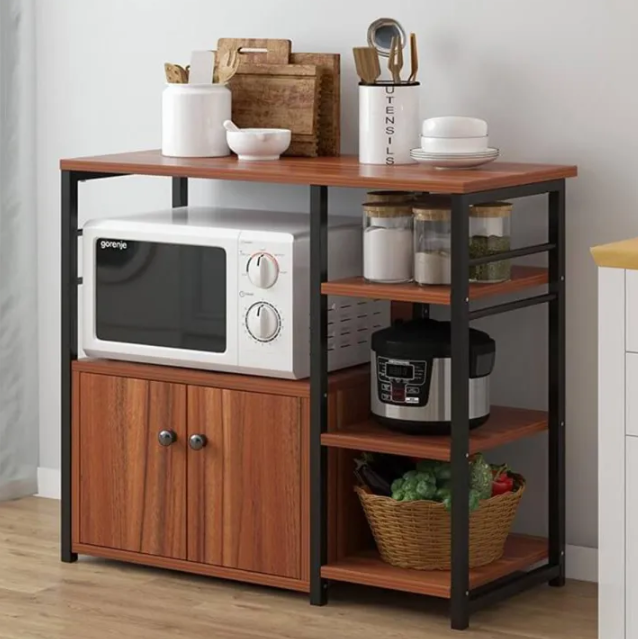 Compact Kitchen Storage Cabinet with Utility Shelf Oven Rack– Space ...