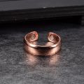 Pure Copper Rings Magnetic 6mm Adjustable Open Cuff Finger Ring Finished Magnetic Health Energy Mens Rings Minimalist Jewelry. 