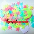 Multicolor Glow In The Dark 100 Pcs 3D Stars Wall Stickers Luminous Fluorescent Plastic Wall Sticker for Kids Baby Room Bedroom Ceiling Home Decor - sticker. 