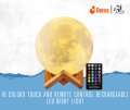 16 Colors Touch and Remote Control Rechargeable LED Night Light 16 CM 3D Print Moon Lamp Touch Color.