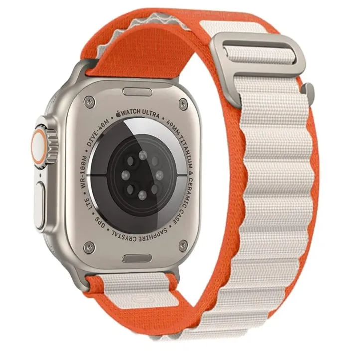 Premium%20Dual%20Color%20Alpine%20Loop%20Strap%20For%20Apple%20Watch%20Bands%20%2042%20MM%20/%2044%20MM%20/%2045%20MM%20/%2049%20MM%20(White%20+%20Orange)%20-%20Image%202