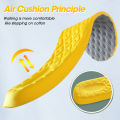 Insoles Breathable Damping Mesh Latex Memory Foam Massage Insole Sports Deodorant Running Shoe Inserts Pad Women Men Soft.