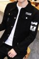 2019 Harajuku Ripped Jeans Jacket Men Black Streetwear Destroy Casual Slim Denim Jeans Men Windbreaker Bomber Jacket. 