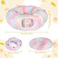 Cat Tunnel Bed, Cat House Collapsible Interactive Toy, Dog with Ball, Colorful.