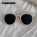 YOOSKE Round Sunglasses Women Brand Designer Vintage Small Sun Glasses Ladies Korean Style Shades Eyewear. 