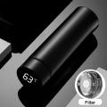 500Ml Smart Thermos Water Bottle Led Digital Temperature Display Stainless Steel Coffee Thermal Mugs Intelligent Insulation Cups Black - Coffee Mug. 