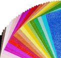 3 pcs Multi Color A4 Size Glitter Foam Sheet Paper Sticky Back Adhesive Sticker.. 