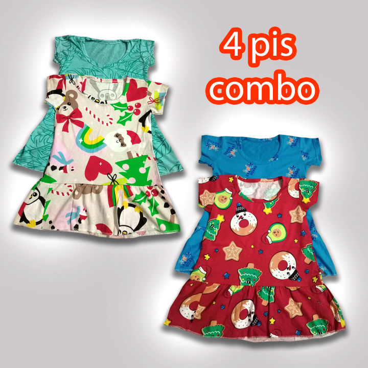 Girls top (4 Pieces Combo) by any Color 0-10 years , baby top, kids top, baby girls top