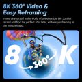 Insta360 X4 Action Camera 2290mAh Battery 8K Video 10M Waterproof FlowState Stabilization Insta 360 X 4 Sports Camera In Stock.