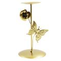 GC Butterfly Flower Candle Holders Ornament Romantic Wedding Candlestick Candle Stand For Home Decor. 