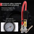 Digital Car Air Tire Gauge Inflator Meter Pressure Manometer With Pvc Pipe Hose For Air Compressor For Charging Car Truck Suv. 