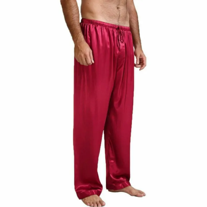 Casual%20Men%20Pants%20Loose%20Silk%20Satin%20Pajamas%20Nightwear%20Sleepwear%20Pyjamas%20Pants%20Sleep%20Bottoms%20Trousers%20-%20Image%206
