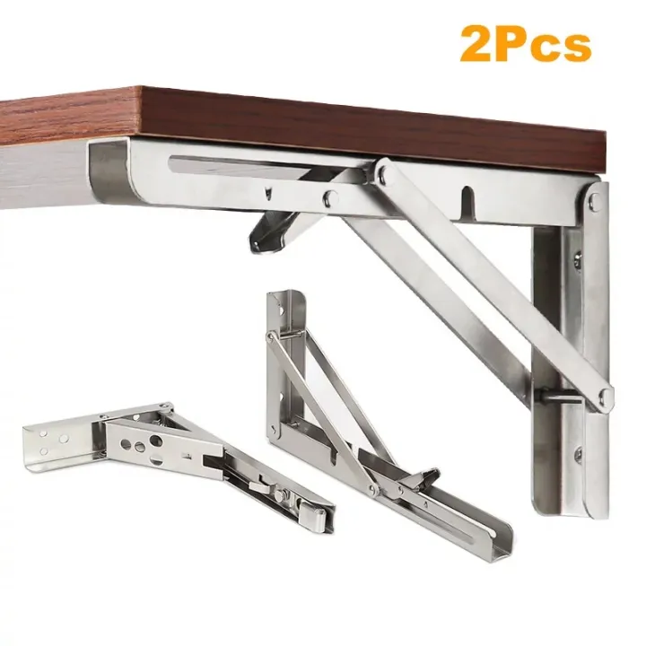 (2ps=1set)%2014"Stainless%20steel%20Folding%20Shelf%20Bench%20Table%20Bracket%20Marine%20Grade%20350kg%20Load%20Adjustable%20Triangle%20Foldable%20Support%20Bracket%20-%20Image%203