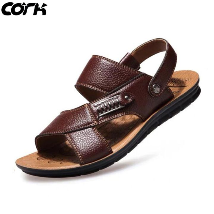 Cork%20Men%20Sandals%20Summer%20%20Leather%20Roman%20Sandals%20Male%20Casual%20Shoes%20Beach%20Flip%20Flops%20Men%20Fashion%20Outdoor%20Slippers%20Shoes%20-%20Image%204