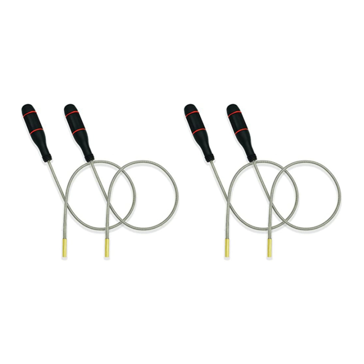 4PCS Flexible Magnetic Pickup Tool, 23.6Inch Long Flexible Bend-It Magnet Snake Pickup, Bendable Magnetic Pickup 2LB
