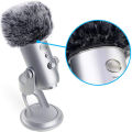 Furry Windshield Foam Microphone Windshield-for Blue Yeti, Blue Yeti Pro USB Microphone Windshield Pop-Up Filter (2Pcs). 