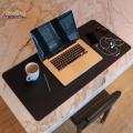Keyboard Desk Pad Pure Leather Mouse Pad Business Multi-Function Table Mat. 