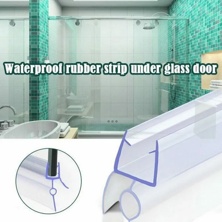 2pc%20Shower%20Door%20Seal%20Strip%206mm%20Water%20Deflector%20Shower%20screen%20Glass%20Door%20Water%20Barrier%20PVC%20Bathroom%20Shower%20Door%20Accessories%20-%20Image%202