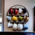 Hanging Metal Mug Organizer Cup Display Stand Kitchen Rack - Display Your Mugs In Style.