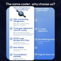 Tablet Cooler Fast Cooling Tablet Radiator Magnetic/Clip On Semiconductor Radiator Video Streaming Fan Temperature Display Radiator.