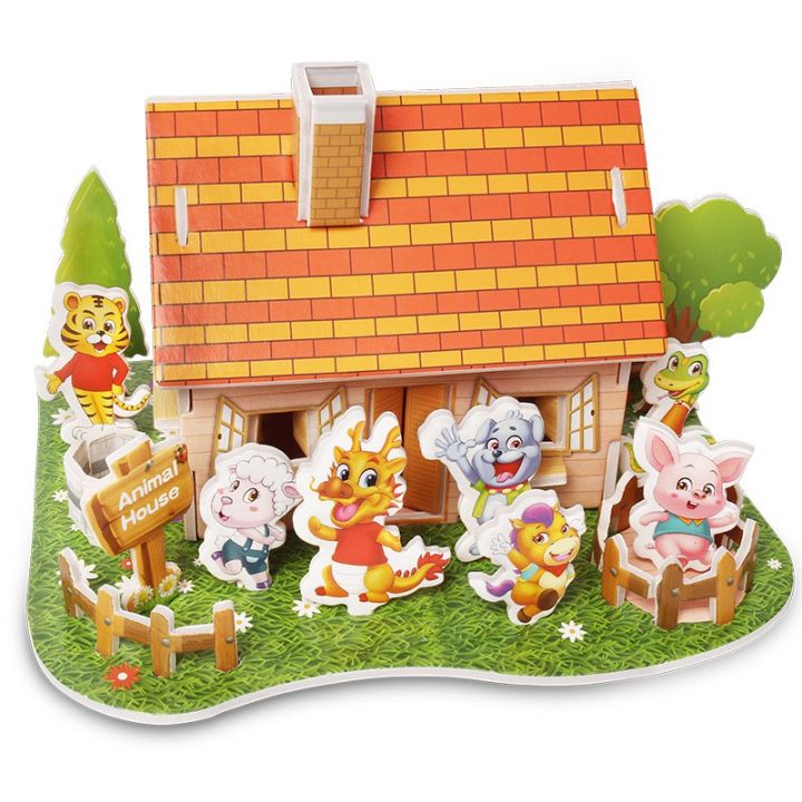 3D%20DIY%20Puzzle%20Jigsaw%20Baby%20Toy%20Kid%20Early%20Learning%20Castle%20Construction%20Pattern%20-%20Image%207
