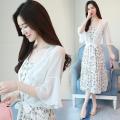 Summer Inner Match Match Skirt Shawl Outer Wear Cardigan Thin Short Western Style Chiffon Sun Protection Clothing Women's Air Conditioning Shirt.