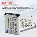 SLB-10A 1400mAh Battery for Samsung NV9 ES55 SL202 SL420 L100 L110 PL50/60 L310W WB550 WB500 M100 HZ10W Camera SLB10A Batteries. 