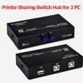 1 printer 2 pc printer sharing device - printer switch hub. 