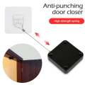 Multi Function Punching Free Black Door Closer Household Balcony Restaurant Automatic Rebound Door Closer - black.