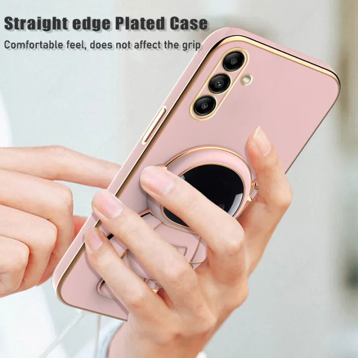 New%20Phone%20case%20For%20Samsung%20Galaxy%20M14%20Back%20cover%20Luxury%20Astronaut%20Foldable%20Stand%20Soft%20Silicone%20TPU%20Electroplating%20Straight%20Edge%20Casing%20Shockproof%20All-inclusive%20lens%20With%20Bracket%20Back%20Cover%20samsung%20-%20Image%204