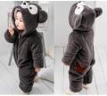 1 Piece Winter Infant Hoodies Onesie Pajamas Anime Cartoon Cute Jumpsuit Thicken Flannel Zipper Newborn Ropa Bebe. 