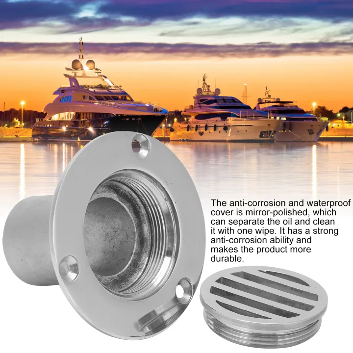 1X%20MJS025%20Boat%20Yacht%20Floor%20Deck%20Drain%20Scupper%20316%20Stainless%20Steel%20Water%20-%20Image%209