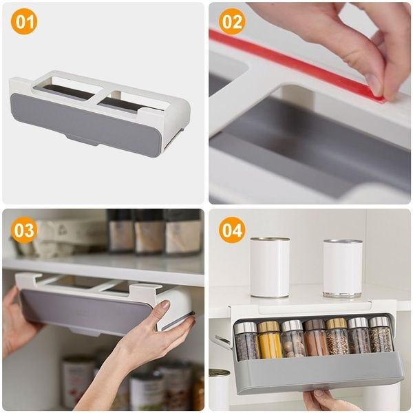 Kitchen%20Storage%20Rack%20Self-adhesive%20Wall-mounted%20Under-Shelf%20Spice%20Organizer%20Spice%20Bottle%20Storage%20Rack%20Home%20Supplies%20-%20Image%205