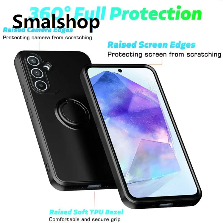Smalshop%20Liquid%20Silicone%20Magnetic%20Case%20For%20Samsung%20Galaxy%20A55%20A56%20A36%20A16%20A26%20A35%205G%20A54%20A34%20A14%20A15%20A25%20A53%20A33%20Ring%20Holder%20Back%20Cover%20-%20Image%202