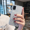 Casinglee for Realme 7 Pro case Shiny Ring Glitter Soft Transparent Holder Stand Back cover with String for Realme7 Pro Phone cases cover Stars Moon Girls. 
