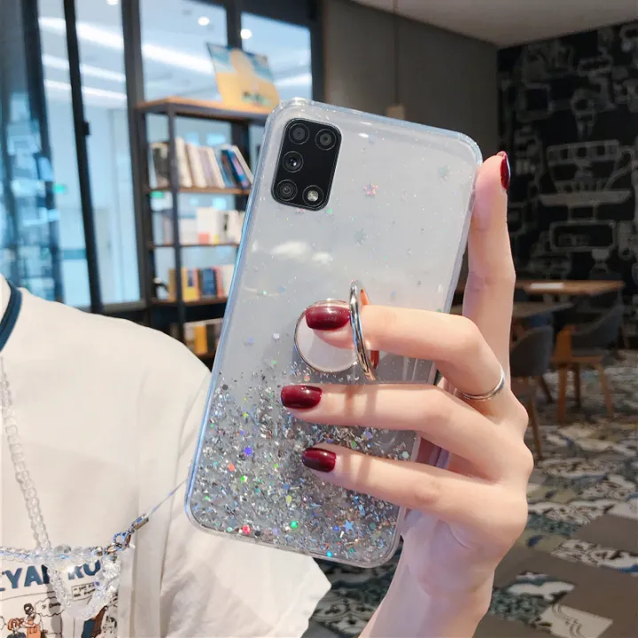 Casinglee%20for%20Realme%207%20Pro%20case%20Shiny%20Ring%20Glitter%20Soft%20Transparent%20Holder%20Stand%20Back%20cover%20with%20String%20for%20Realme7%20Pro%20Phone%20cases%20cover%20Stars%20Moon%20Girls%20-%20Image%207