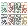 【LuckyBabyFans Store】(NEW)8Pcs English Word Small Talk Bless Saying Kawaii Aesthetic Happy Planner Diary Journal Stationery Scrapbooking Stickers.