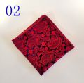 1PCS Paisley Silk 23x23cm Hankies Men's Pocket Square Handkerchiefs For Men Suit Wedding Party Suit Accessories.