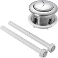 Dual Flush Toilet Kit Top Push Button, Toilet Push Button Replacement, Toilet Accessory Parts Repair Supply, Plastic, 38mm/ 1. 5in. 