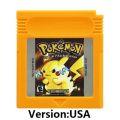 GBC 16-bit Game Video Game Cartridge Console Card Pokemon Red Blue Crystal Golden Green Silver Yellow with Multi-language. 