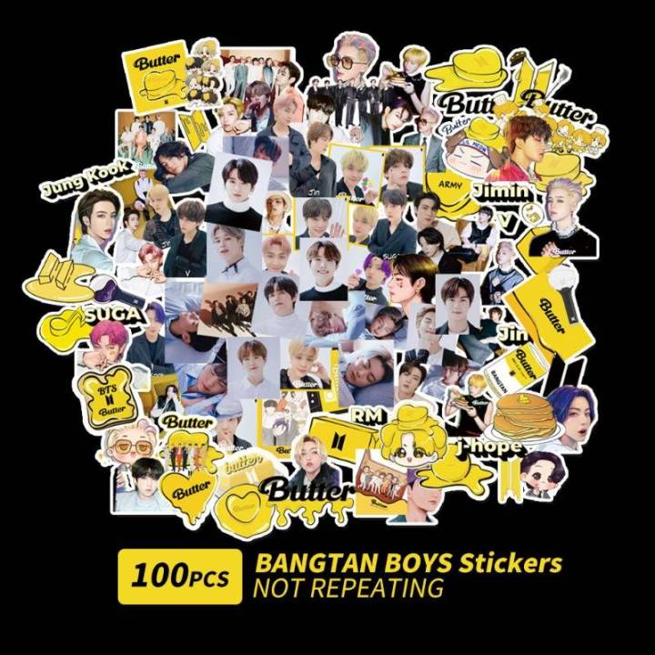 100 pcs Set/ BTS Butter Album Concept Stickers Set