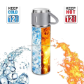3-in-1 Vacuum Flask Thermos Set - 500ml Stainless Steel Double Wall Insulated Bottle-12 Hours Hot & Cold Retention, Leak-Proof Travel Mug Gift Set-Corporate Business Office Tea Coffee Cup,Durable Portable Unbreakable Latest Design Navy Blue Water Bottle.