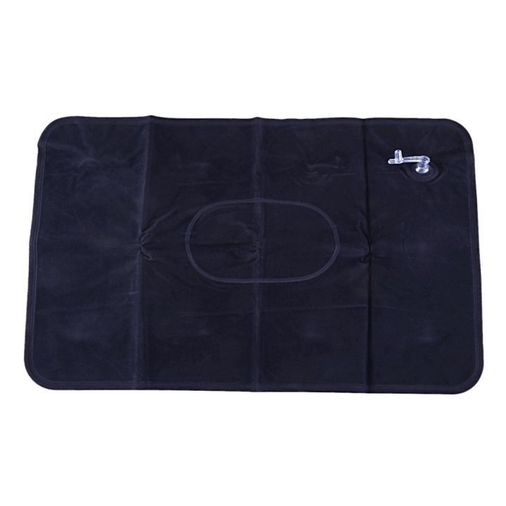 2X%20Double-Sided%20Flocking%20Pillow%20Inflatable%20Portable%20Foldable%20Pillow%20for%20Camping/%20Traveling/%20Office%20Blue%20-%20Image%202