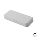 Square Multifunctional Solid Color Multi-grid Stationery Pencil Case Student Large-Capacity Pencil Storage Box.